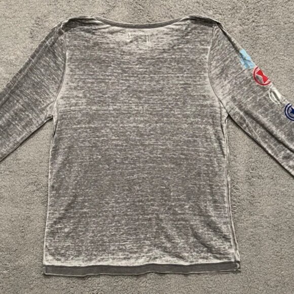 Koolaburra by Ugg Marvel Avengers Women's 3/4 Sleeve Distressed T-Shirt Small - Picture 5 of 7